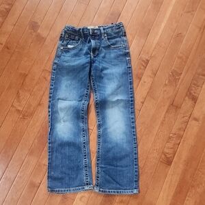 Wrangler Blue Denim Straight-Leg Jeans
